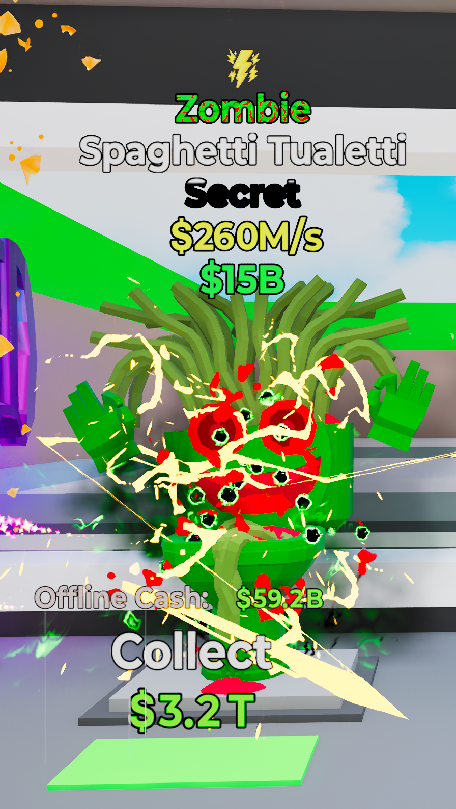 Spaghetti Tualetti Zombie Lightning